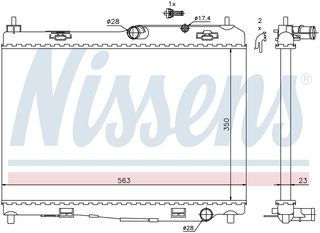 69235 – NISSENS, Ψυγείο FORD FIESTA VI 08- /B-MAX 12-