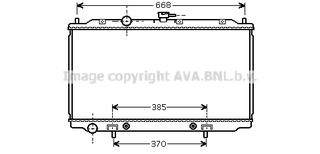 DNA2218 – AVA COOLING, Ψυγείο NISSAN ALMERA II N16 1.8 00-06 Αυτόματο κιβώτιο/PRIMERA P12 1.8 02-08 Αυτόματο κιβώτιο