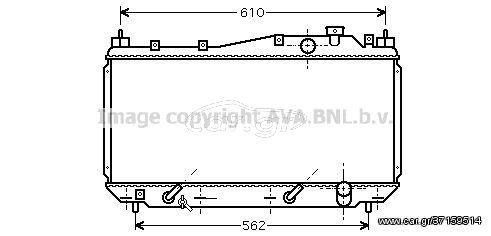 HD2114 – AVA COOLING, Ψυγείο HONDA CIVIC VII 01-05