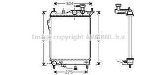 HYA2099 – AVA COOLING, Ψυγείο HYUNDAI GETZ 02-10