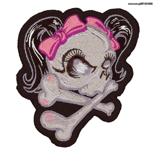 LT GIRL SKULL PINK PATCH