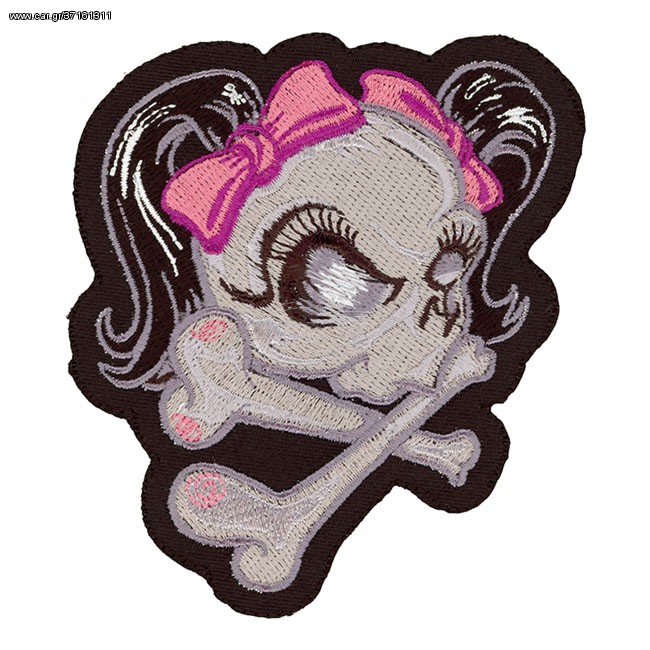 LT GIRL SKULL PINK PATCH