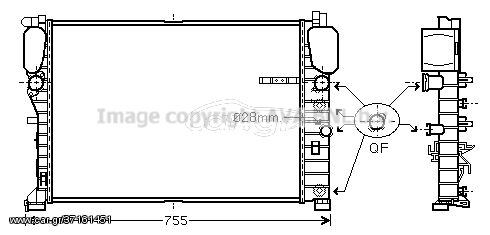 MSA2459 – AVA COOLING, Ψυγείο MERCEDES C219 AMG 04-10/W211 02-08/C209 63 AMG 07-09