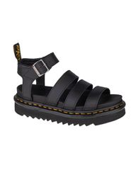 Dr. Martens Blaire Δερμάτινα Γυναικεία Σανδάλια Flatforms σε Μαύρο Χρώμα 24235001