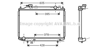 MZ2171 – AVA COOLING, Ψυγείο FORD RANGER 2.5D 99-06