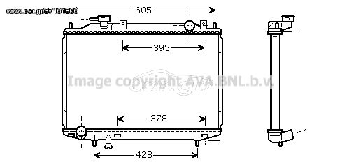 MZ2171 – AVA COOLING, Ψυγείο FORD RANGER 2.5D 99-06