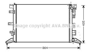 RT2425 – AVA COOLING, Ψυγείο RENAULT LAGUNA III 2.0 07-15