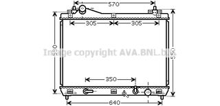 SZ2102 – AVA COOLING, Ψυγείο SUZUKI GRAND VITARA II 1.6, 3.2 05-15