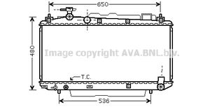 TO2299 – AVA COOLING, Ψυγείο TOYOTA RAV4 II 00-05