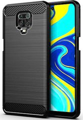 Carbon Brushed Back Cover Σιλικόνης Μαύρο (Redmi Note 9S / 9 Pro / 9 Pro Max)