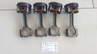 ΣΕΤ ΜΠΙΕΛΕΣ ΜΕ ΠΙΣΤΟΝΙΑ (12100-1HC0A,12010-BC20A) NISSAN QASHQAI  HR16DE BENZINH  2006-2012