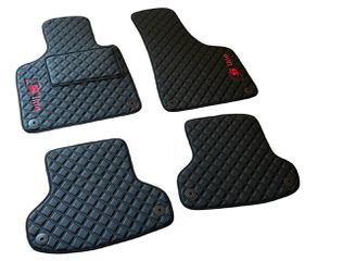 Πατάκια αυτοκινήτου μαρκέ Pantheon για AUDI A3/S3 8P 2004-2012 SLINE 4τμχ δερματίνη