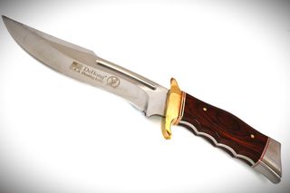 ΚΟΡΥΦΑΙΟ Mαχαίρι κυνηγού με ξύλινη λαβή MADE IN USA De Hong