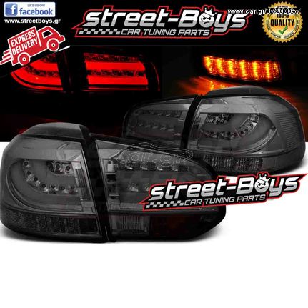 ΦΑΝΑΡΙΑ ΠΙΣΩ [LED v2.3] *BLACK* VW GOLF 6 | ® StreetBoys - Car Tuning Shop