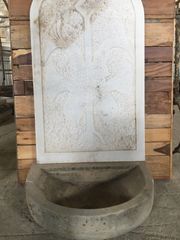 Greek old marble sink, trough.....  Μαρμάρινη βρύση, γούρνα από παλιό ελληνικό λευκό μάρμαρο για εντοίχιση, 