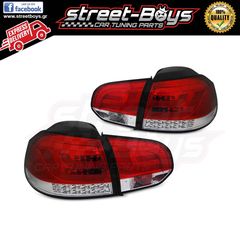 ΦΑΝΑΡΙΑ ΠΙΣΩ [LED v3.2] *RED* VW GOLF 6 | ® StreetBoys - Car Tuning Shop