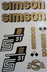 Simson S51 Αυτοκόλλητα σετ