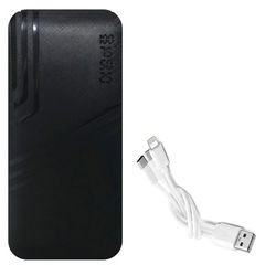 Power Bank 9600mAh - Μπαταρία για Κινητά, Κάμερες και Tablet 2 USB με Τριπλό Καλώδιο - Power Pro Μαύρο Q2