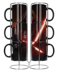 Star Wars: Kylo Lightsaber 3 Stackable Ceramic Mugs Set (16131)