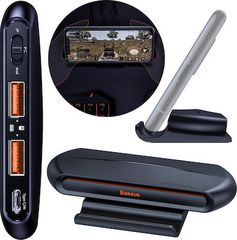 Baseus Gamo Mobile Game Adapter 2x USB Black