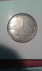 1 MARK  1954 F ,  GERMANY 