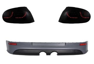 LED Taillights Smoke Black Dynamic Sequential Lights with Rear Bumper VW Golf 5 (2004-2007) Urban Style R32 Design 