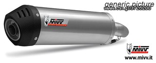 Εξάτμιση Ολόσωμη Mivv Οval Titanum/Carbon End Yamaha T MAX 500 2008-2011