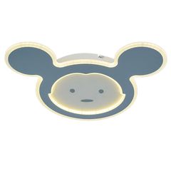 Παιδικό φωτιστικό LED MICKEY BLUE 92W με ασύρματο τηλεχειριστήριο για την επιλογη φωτισμού 3000K,4000K,6000K