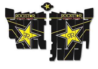 BLACKBIRD Rockstar Energy Radiator Louvers Graphic Kit Honda CRF250R '18-'21
