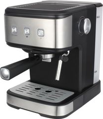 Crown CEM-1523 Μηχανή Espresso 850W Πίεσης 15bar Ασημί