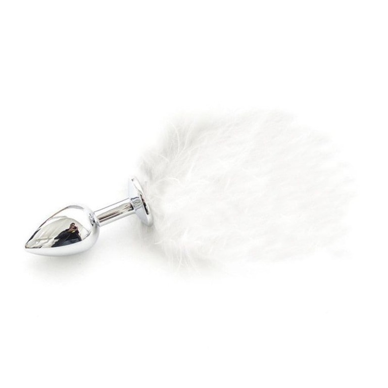 Pon Tail Anal Plug white