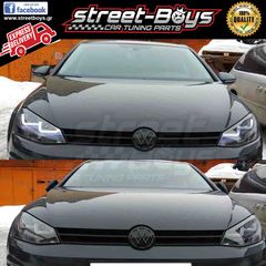 ΦΑΝΑΡΙΑ ΕΜΠΡΟΣ [U-LED DRL] *BLACK* VW GOLF 7 | ® StreetBoys - Car Tuning Shop