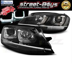 ΦΑΝΑΡΙΑ ΕΜΠΡΟΣ [U-LED DRL] *CHROME LINE* VW GOLF 7 | ® StreetBoys - Car Tuning Shop