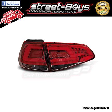 ΦΑΝΑΡΙΑ ΠΙΣΩ [LED v3.4] *RED* VW GOLF 7 | ® StreetBoys - Car Tuning Shop