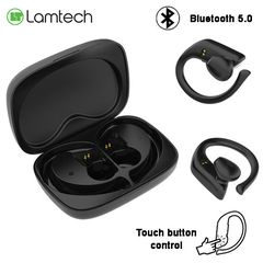 LAMTECH BLUETOOTH 5.0 SPORT TWS EARPHONES WITH CHARGING DOCK BLACK LAM021820