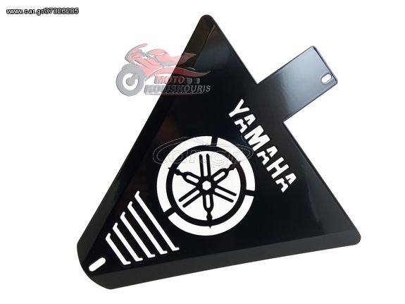 ΚΑΛΥΜΜΑ ΚΑΡΙΝΑΣ YAMAHA CRYPTON X 135 ΜΕΤΑΛΛΙΚΗ INOX ΜΑΥΡΗ