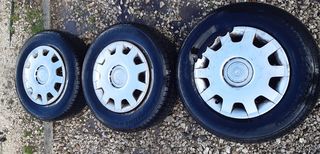 3 Αδα Ζαντολαστιχα με Γνησια Τασια Volkswagen 195/70/R14 Καρε 5x112