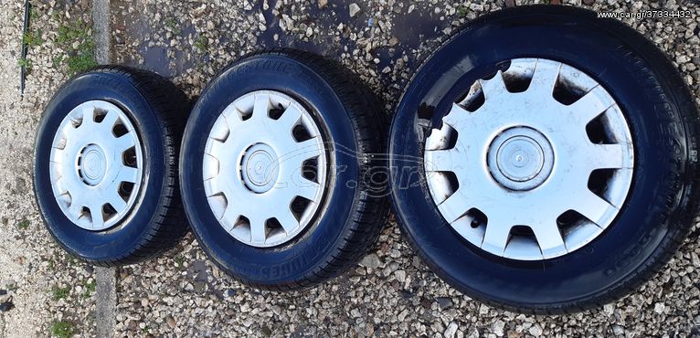 3 Αδα Ζαντολαστιχα με Γνησια Τασια Volkswagen 195/70/R14 Καρε 5x112