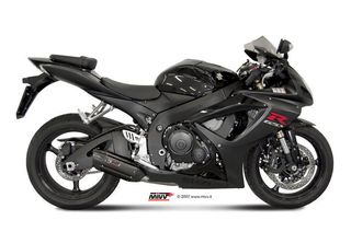 Εξάτμιση Τελικό Mivv Suono Black Steel/Carbon end Suzuki Gsxr 600/750 2006-2007