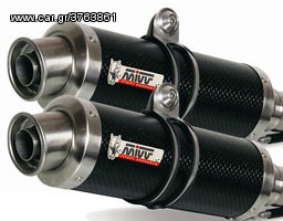 Εξατμίσεις Διπλά Τελικά Mivv Gp Style Carbon High Level Triumph Street Triple 675 2007- 2012*