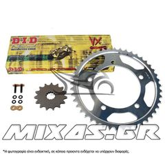 ΑΛΥΣΙΔΟΓΡΑΝΑΖΟ JT-DID HONDA TRANSALP-650 (15-48) VX ΜΕ ΧΡΥΣΗ ΑΛΥΣΙΔΑ