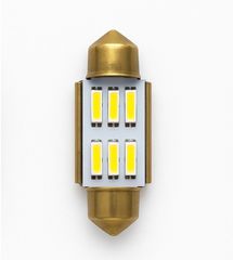 LED Σωληνωτό 36mm CANBUS Λευκό φως 12V Κωδικός XF249....SoundStreet....
