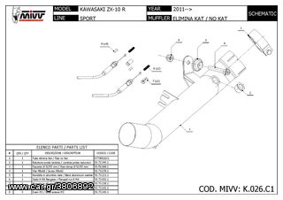   Κατάργηση Καταλύτη Mivv Kawasaki ZX 10 R 2011-2013