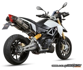 Εξατμίσεις Διπλά Τελικά Mivv Suono Black Steel/Carbon End  Aprilia Dorsoduro 1200 *