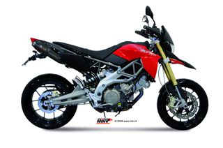 Εξατμίσεις Διπλά Τελικά Mivv Suono Black Steel/Carbon End Aprilia Dorsoduro 750