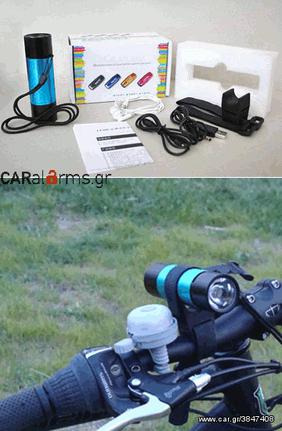 Led ποδηλάτου με ενσωματωμένο ραδιόφωνο και SD MP3 Player