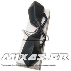 ΚΑΘΡΕΠΤΕΣ HONDA QY1108 10MM KAWASAKI VERSYS-650/Z-750 ΠΟΛΥΓΩΝΙΚΟΙ ΜΑΥΡΟΙ ΣΕΤ ROC