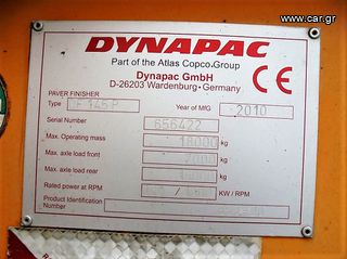 Finisher Dynapac 2010 DF 145 P-thumb-15