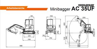 Εκσκαφάκι (διαβολάκι) Atlas 2025 AC 35 UF κινητήρας KUBOTA D1703-E4B-SWD-1-thumb-12