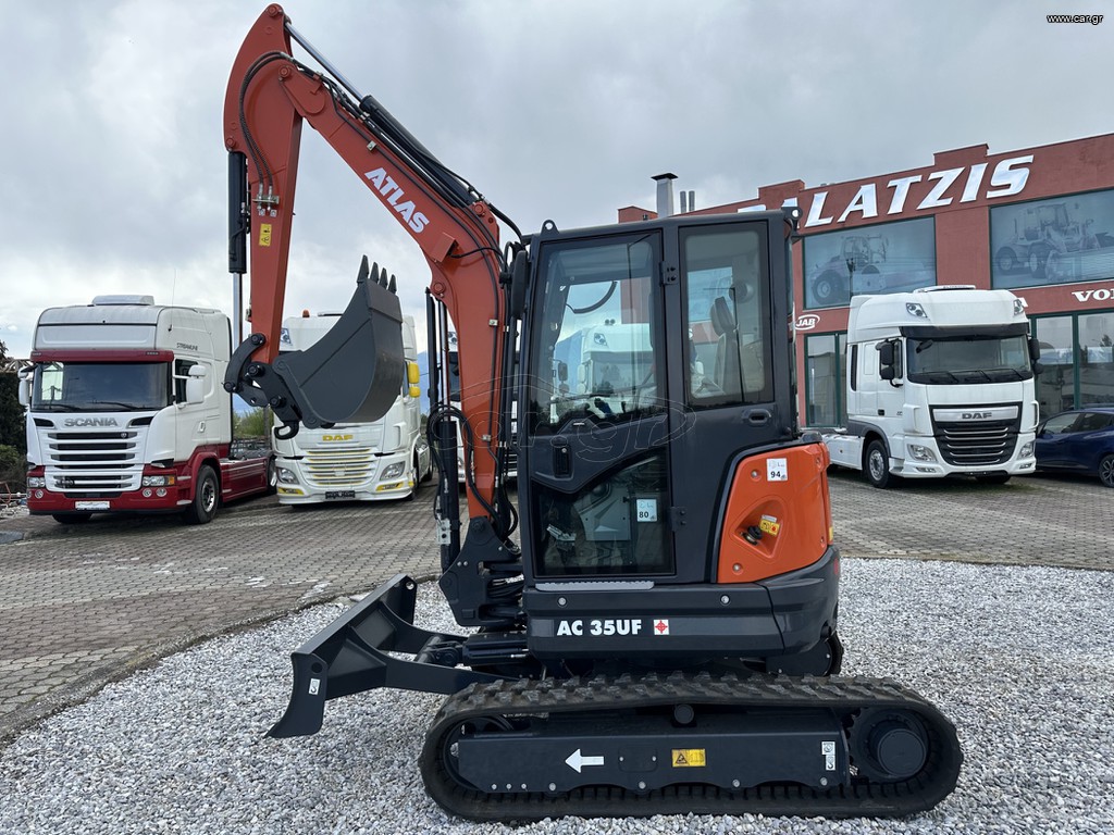 Εκσκαφάκι (διαβολάκι) Atlas 2025 AC 35 UF κινητήρας KUBOTA D1703-E4B-SWD-1